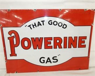 28X20 PORC POWERINE GAS SIGN