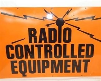 42X24 PORC. RADIO CONTROLLED EQUIP SIGN
