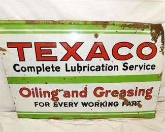 60X40 PORC TEXACO OILING/GREASING SIGN
