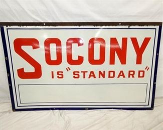 60X36 PORC. 1931 SOCONY "STANDARD" SIGN