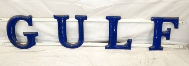 66X12 PORC GULF LETTERS SIGN