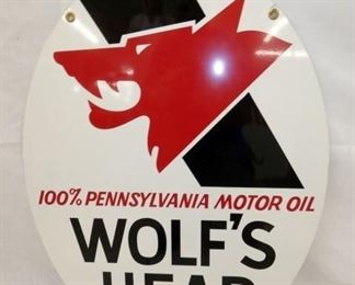 VIEW 2 SIDE 2 WOLFS HEAD SIGN