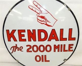 24IN. PORC. KENDALL 2000 MILE SIGN