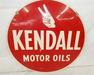 24IN. KENDALL MOTOR OILS SIGN