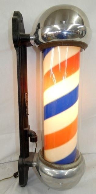 26IN. ORG. LIGHTED BARBER POLE