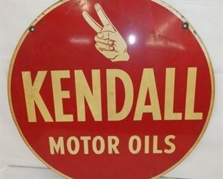 24IN DS KENDALL MOTOR OIL SIGN