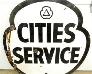 47IN PORC DS CITIES SERVICE SIGN