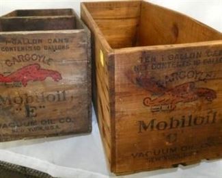 11x28 ADV. WOODEN MOTOR OIL BOXES
