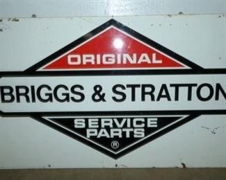 27X25 DS BRIGGS & STRATTON SIGN