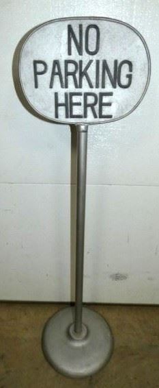12X40 NO PARKING HERE POLE SIGN