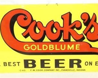28X14 DS COOKS BEER SIGN