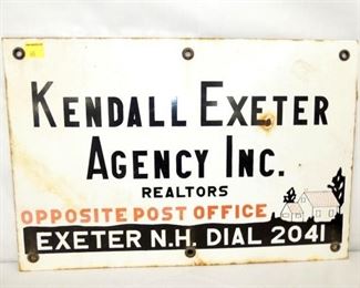 24X16 PORC. KENDALL AGENCY SIGN