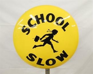 24IN PORC. COKE SCHOOL CROSSING SIGN