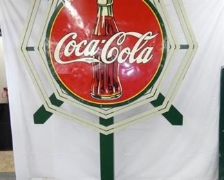 68X103 COKE OCTAGON POLE SIGN