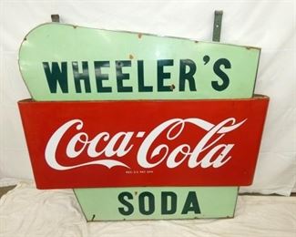 60X56 PORC. COKE BULL NOSE STATION SIGN