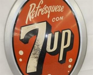 30X40 1960 7UP W/ BUBBLES SIGN