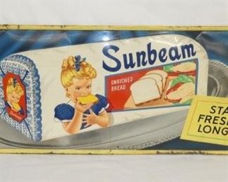 54X18 SUNBEAM BREAD SIGN W/ LOAF