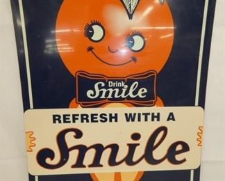 20X27 SMILE DRINK SIGN W/ ORANGE