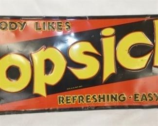 28X10 EMB. POPSICLE SIGN