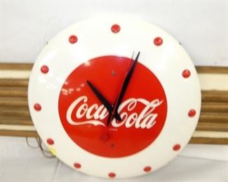 VIEW 2 CLOSEUP COKE CLOCK