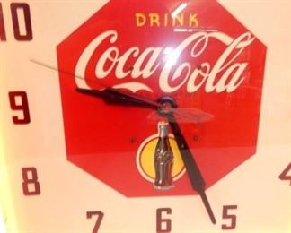 VIEW 4 15X15 COKE NEON CLOCK