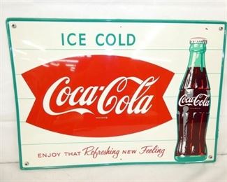 28X20 COKE FISHTAIL SIGN