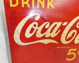 VIEW 3 LEFTSIDE 27X18 COKE SIGN