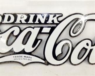 18X6 PORC. DIE CUT SCRIPT COCA COLA