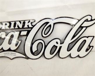 VIEW 3 RIGHTSIDE 18X6 PORC. COKE SIGN