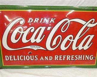 60X36 PORC. EMB. COCA COLA DRINK SIGN