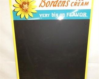 17X23 BORDENS ICE CREAM MENU SIGN