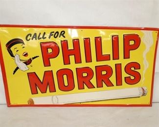 27X14 EMB. PHILIP MORRIS TOBACCO SIGN