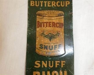 4X9 BUTTERCUP SNUFF PUSH SIGN