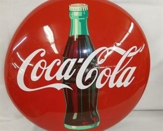 24IN COCA COLA PAINTED BUTTON