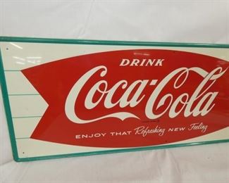 VIEW 3 32X12 OLD STOCK 1927 COKE SIGN