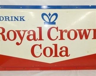 52X26 EMB. ROYAL CROWN COLA 1939 SIGN