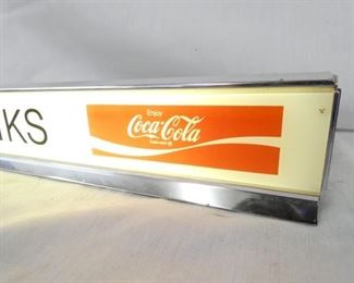 VIEW 2 RIGHTSIDE COKE LIGHTUP SIGN