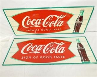 GROUP PICTURE COKE FISHTAIL SIGNS