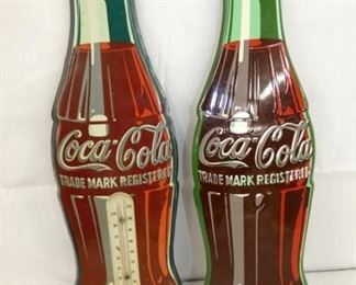 DIE CUT COKE THERM. AND BOTTLE SIGN