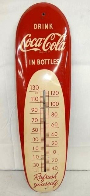 8X30 COKE IN BOTTLE CIGAR THERMOMETER