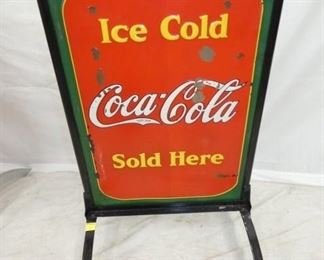 33X21 EMB. COKE SIDEWALK SIGN