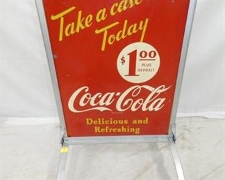 VIEW 3 OTHERSIDE COKE SIDEWALK SIGN