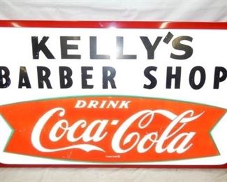 53X30 COCA COLA FISHTAIL CAN SIGN