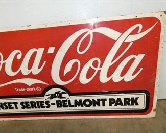 VIEW 3 RIGHTSIDE 60X30 WOODEN COKE SIGN