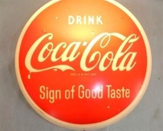 12IN COCA COLA LIGHTUP CAP SIGN