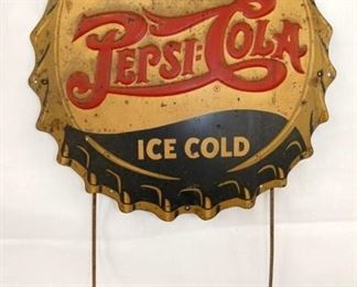 14IN EMB. PEPSI CAP RACK SIGN