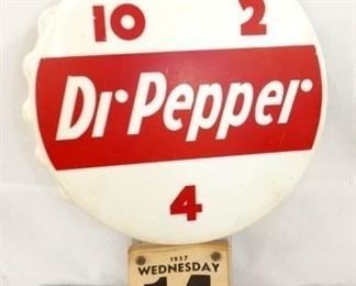 11X17 DR. PEPPER CAP CALENDER BUTTON