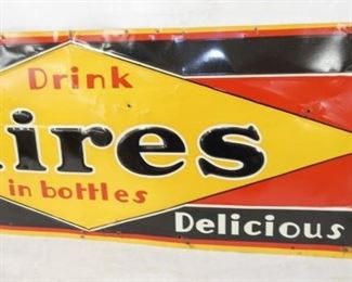 VIEW 3 28X10 EMB. HIRES IN BOTTLES SIGN