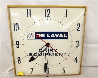 15IN DE LAVAL DAIRY EQUIPMENT CLOCK