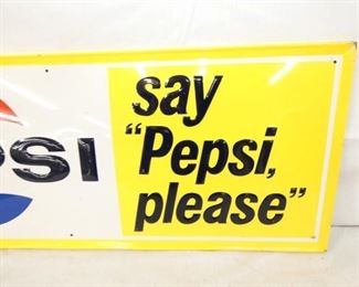 VIEW 2 RIGHTSIDE PEPSI PLEASE EMB. SIGN